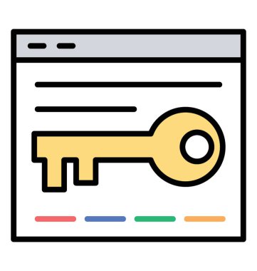 Keywording renkli vektör simgesi. Arama Motoru Optimizasyonu sembolü 