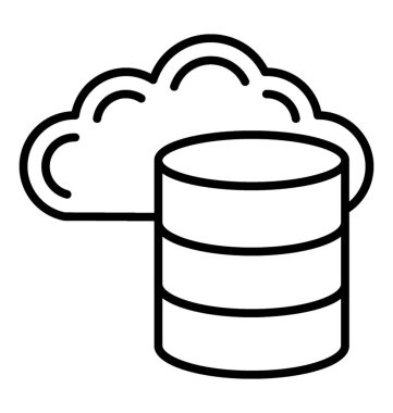 Bulut tabanlı veri yönetimi, satırı simgesi
