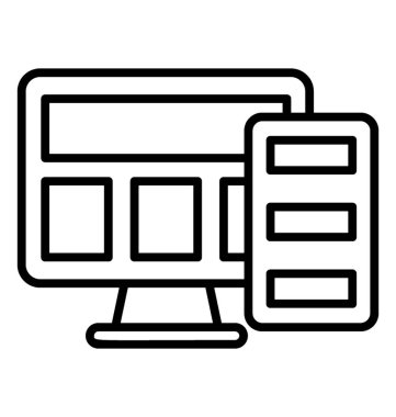 İçerik geliştirme, web reklam satırı simgesi