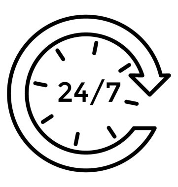 Tam zamanlı Hizmetleri, sürekli kullanılabilirliği satırı simgesi