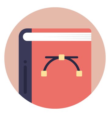 Düz simgesi defter, kişisel günlüğü 