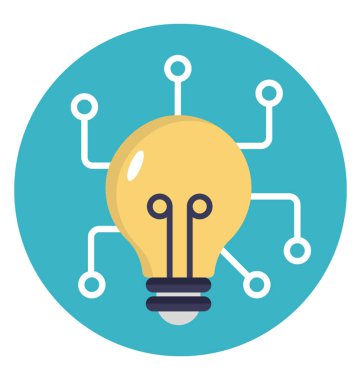 Düz simgesi fikir, kolektif 