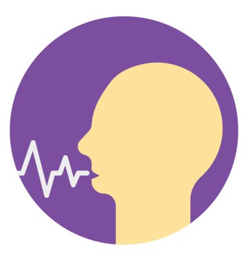 Mekanik robot düz vektör simgesi. Yapay zeka 