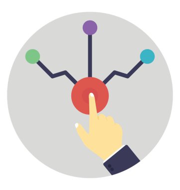 Etkileşim gösteren bir parmak değmek 