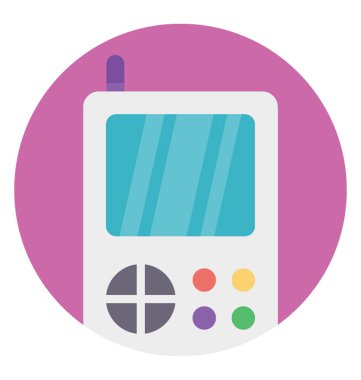 Nintendo gameboy vektör simge düz tasarım 