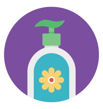 Sabun dispenseri düz vektör simgesi