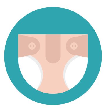 Düz simgesi tasarım bebek bezi