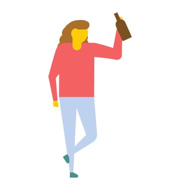 Sarhoş kız alkol holding 