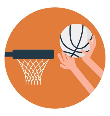 Sepet, açık spor puanlama düz simgesi