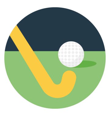 Hokey, alan hokey oynarken düz simgesi 