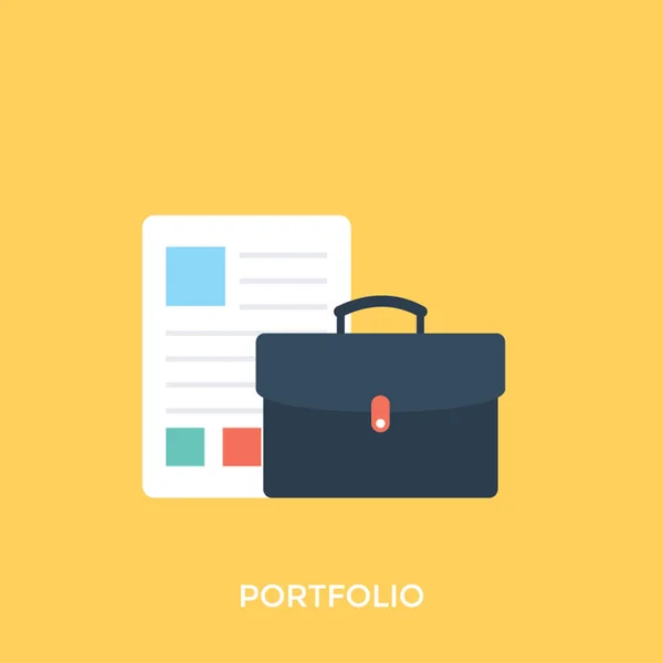 Vektor Illustration Portfolio Geschäftsportfolio — Stockvektor