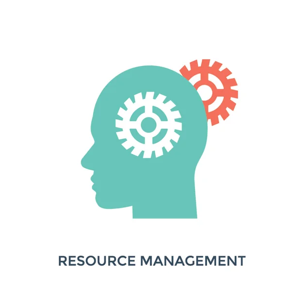 Vector Illustration Headgears Resource Management — Stock Vector