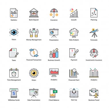 Renkli çizgi kutsal kişilerin resmi-in iş ve Finans