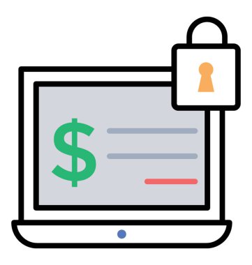 Satırı simgesi güvenli bankacılık online bankacılık, 