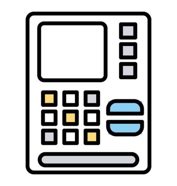 Simge Atm makine, para çekme hattı 