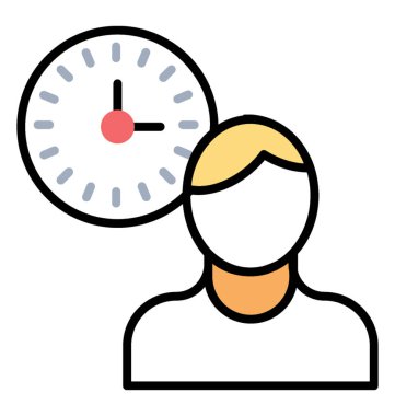 Satır simgesi zaman yönetimi, planlama  