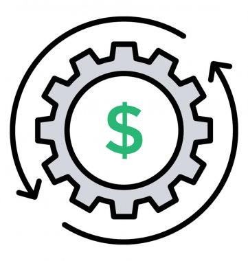 Satırı simgesi gelir motoru, gelir elde