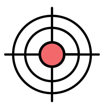 Çizgi simgesini hedef, finansal hedefler