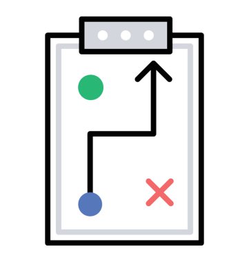 Strateji, şirket ilkesi planlama satırı simgesi 