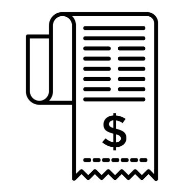 Simge fatura sayfa doodle, fatura 