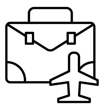 Satır simgesi iş seyahat, iş toplantısı 