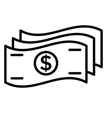 Çizgi simgesini para, para birimi 