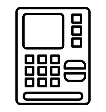 Simge Atm makine, para çekme hattı 