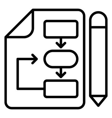 Satırı simgesi iş planı, iş stratejisi