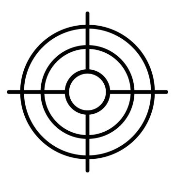 Çizgi simgesini hedef, finansal hedefler