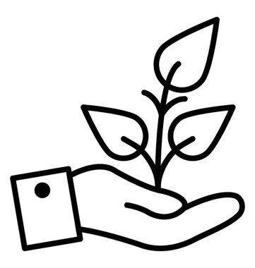 Satırı simgesi büyüme, çevre koruma 