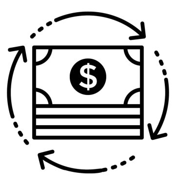 Çizgi simgesini para kusur 