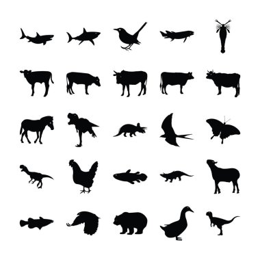 Hayvanlar Simgesi Vektör Ayarları