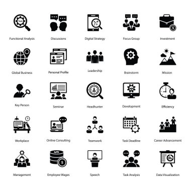 Proje Yönetimi Icons set