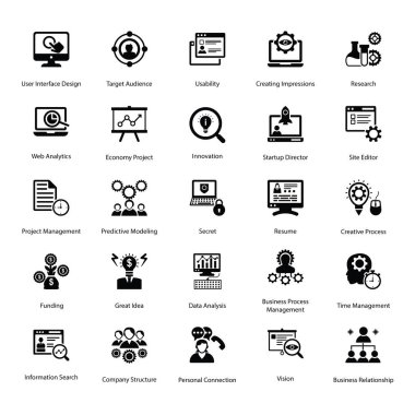 Proje Yönetimi Simgeleri Paketi 
