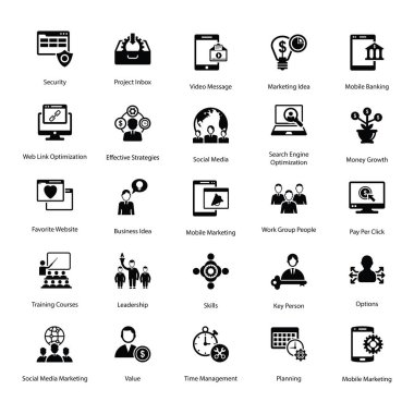 Proje Yönetimi Simgeleri Dolduruldu