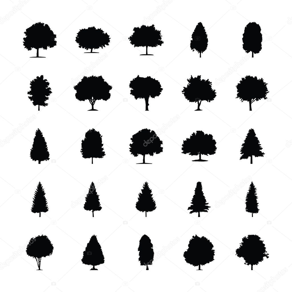 Trees Vector Design Silhouette