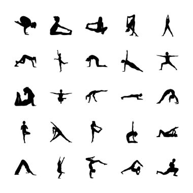 Physical Activity Vector Icons clipart