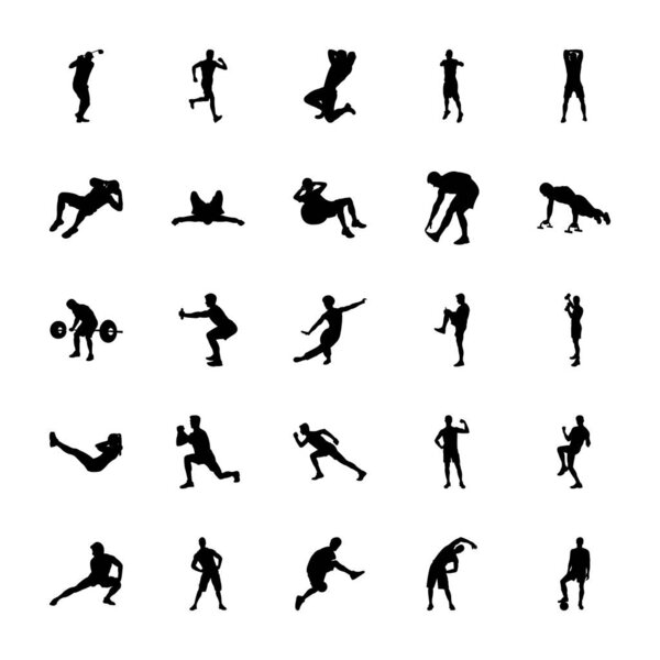 Sports Silhouettes Vectors Set 