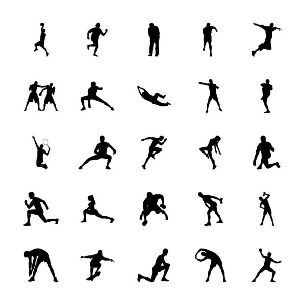 Olympic Games Silhouettes Icons Pack 