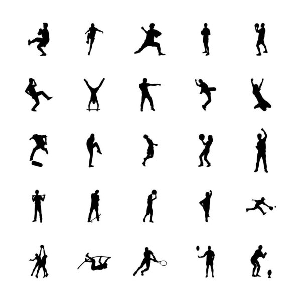 Outdoor Sports Silhouettes Vectors Pack 