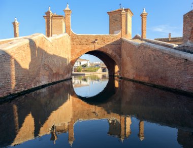 Trepponti Valli di Comacchio Ferrara Emilia Romagna İtalya