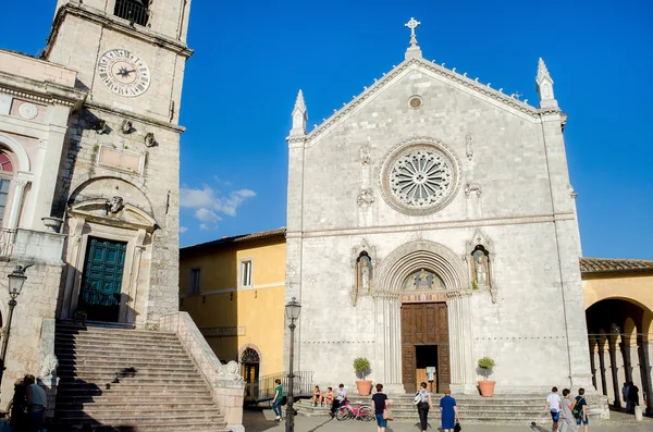 Norcia Basilica di San Benedetto — Stockfoto