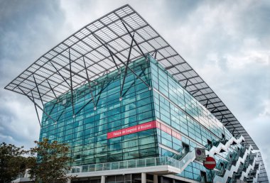 Kongre Sarayı modern Cam Riccione İtalya bina