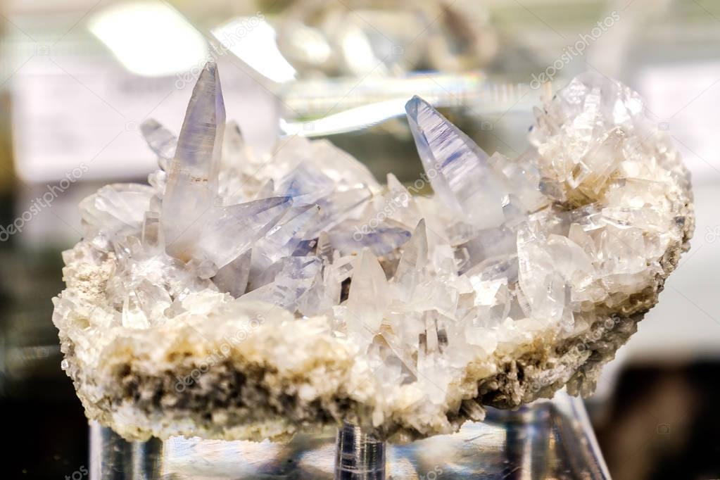 celestine mineral madagascar blue crystal