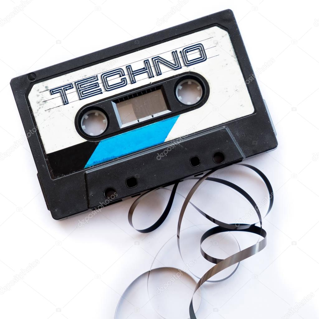 techno music dance musical genres audio tape label