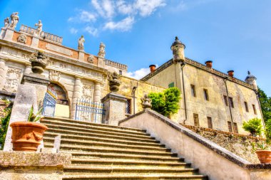 Battaglia Terme, Padova province Euganean Hills Catajo castle clipart