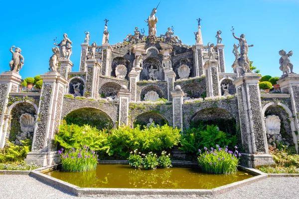 Ogrody Palazzo Borromeo - Isola Bella - Jezioro Maggiore, Stresa - Włochy izolabella — Zdjęcie stockowe