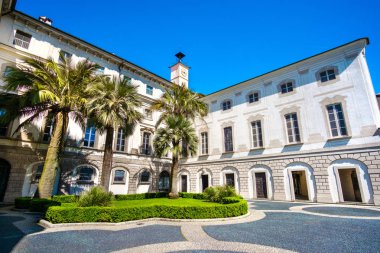 Palazzo Borromeo (Borromean Sarayı) Isola Bella (Bella Adası) lake maggiore piedmont üzerinde İtalya
