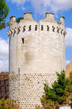 Fortezza Svevo Angioina Lucera - Foggia eyaletinde - Apulia Bölgesi - Gargano alanı - Güney İtalya'nın