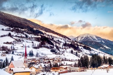 dolomite panorama trentino alto adige val ridanna church mountai